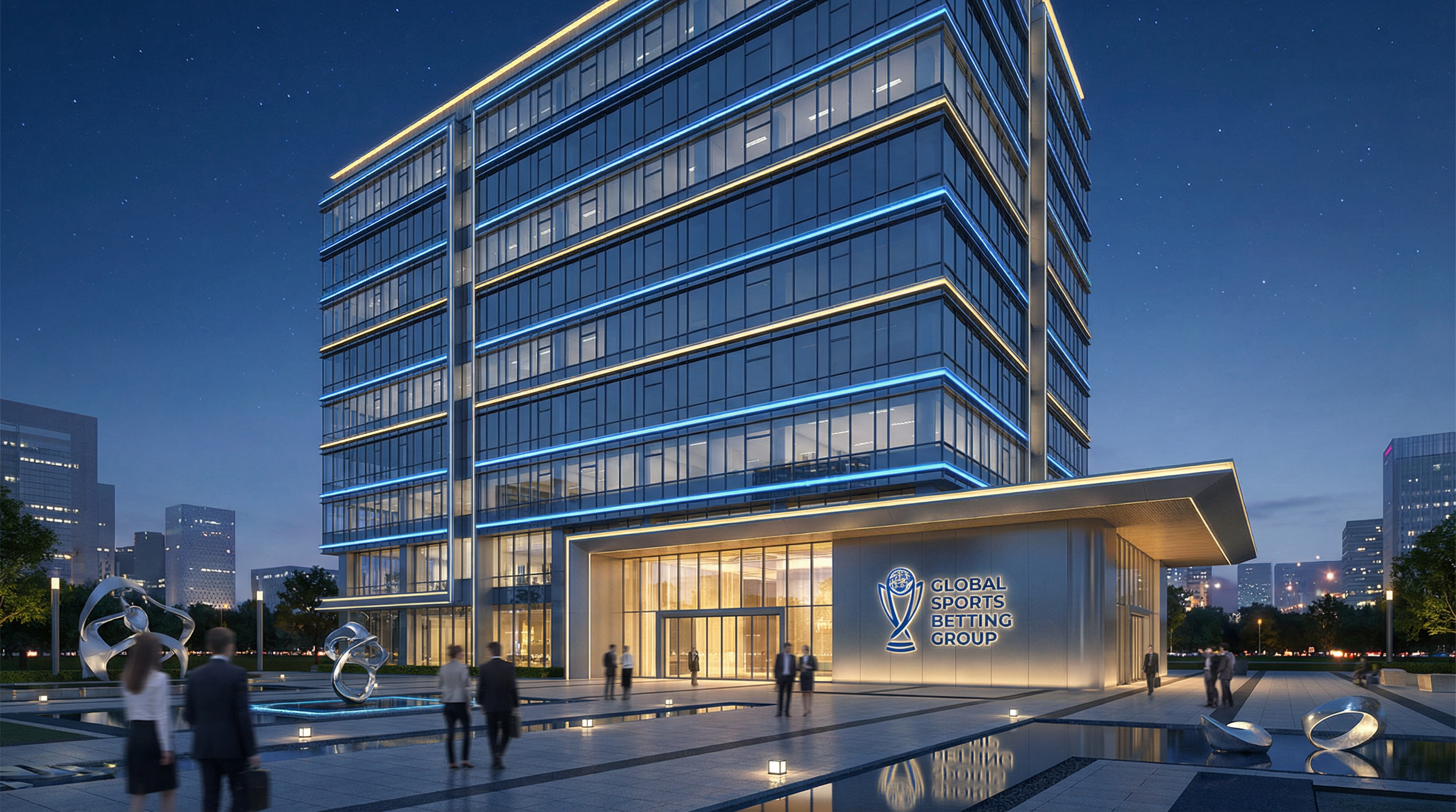 星空体育公司总部大楼夜景